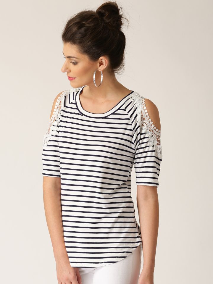 Quiz cold shoulder hotsell tops