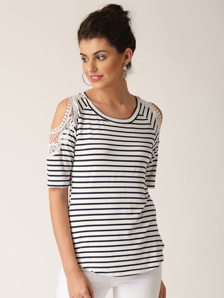 Quiz cold shoulder best sale tops