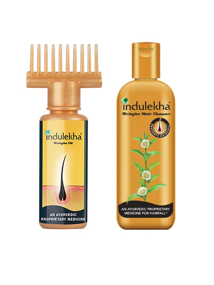 Buy Indulekha Set Of Bringha Hair Oil  Anti Hairfall Shampoo  Hair Oil  for Unisex 15061218  Myntra