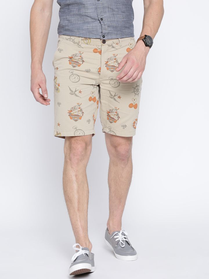 mens beige chino shorts