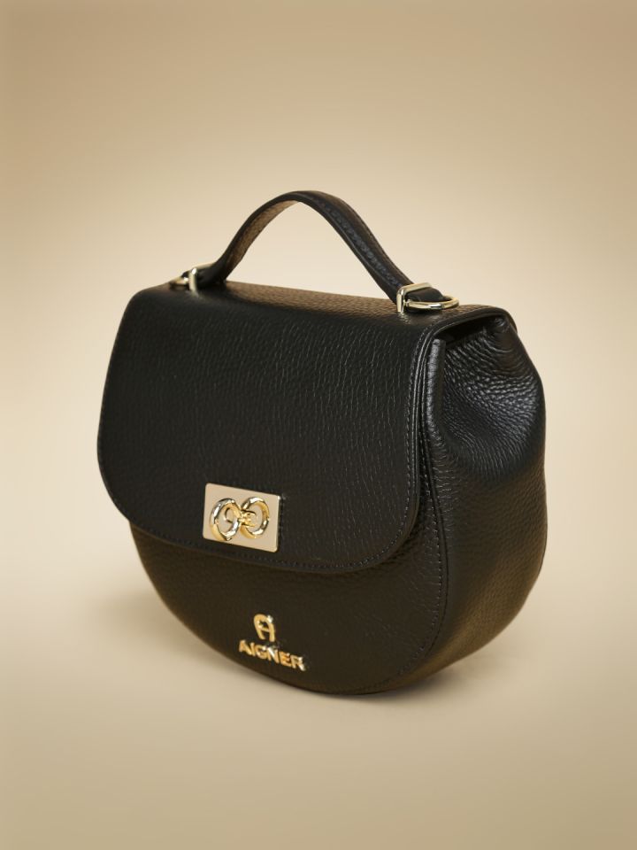 AIGNER Black Ophelia Neat Leather Sling Bag - Women 1507408 |
