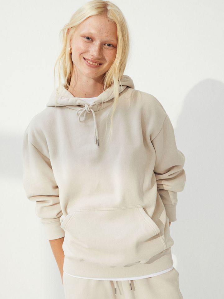 Womens beige hoodie sale