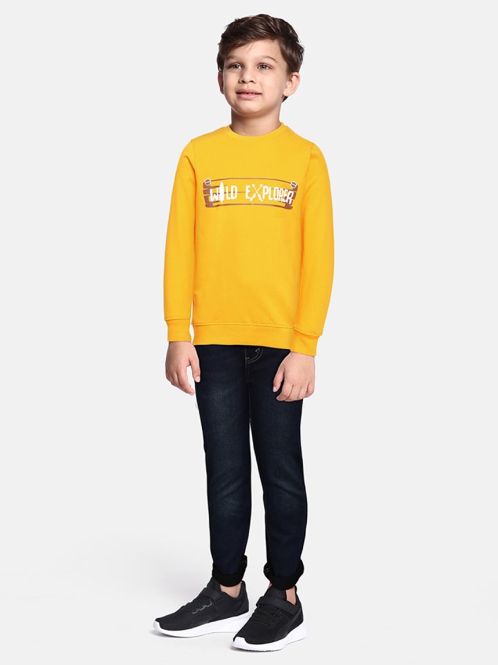 Miss Chief Boys Yellow Sweatshirt