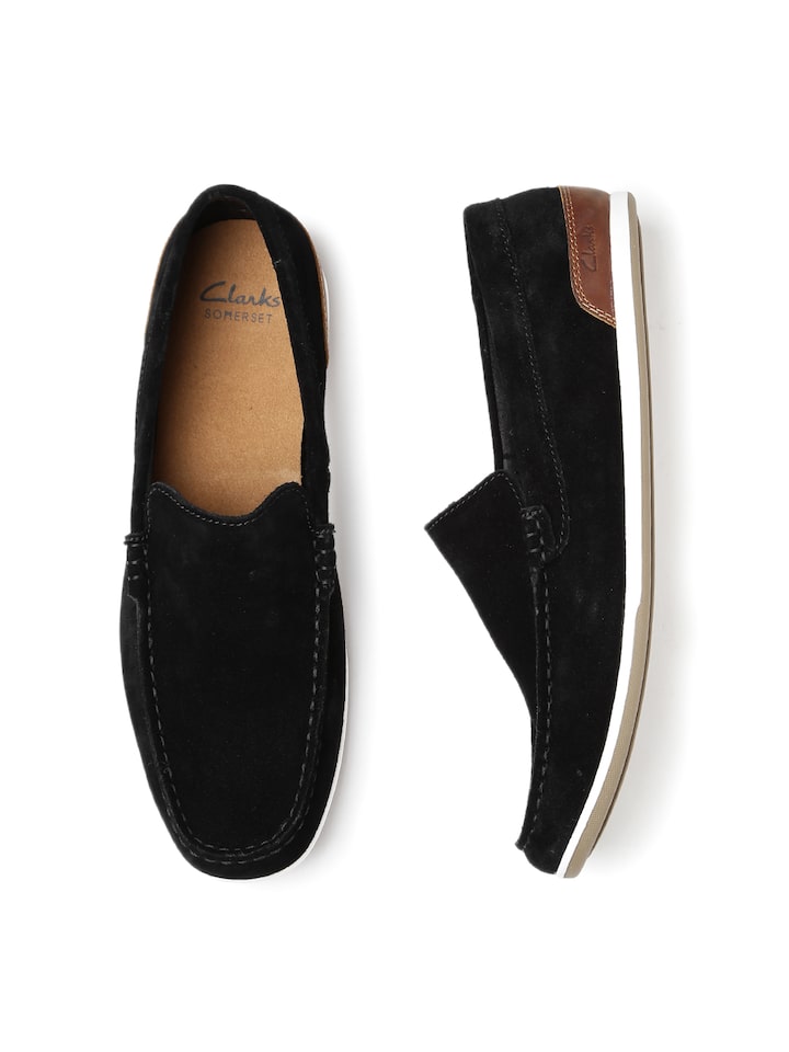 clarks mens leather casual clogs and mules