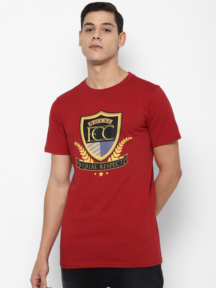 Buy FOREVER 21 Men Red Royal FCC Equal Respect Printed T Shirt