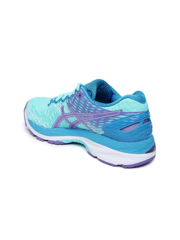 ASICS Women Turquoise Blue GEL NIMBUS 18 Running Shoes