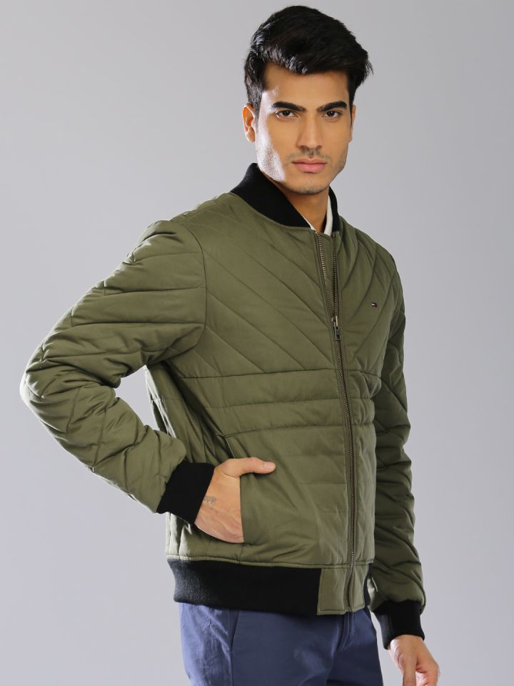 Padded bomber jacket tommy hilfiger top