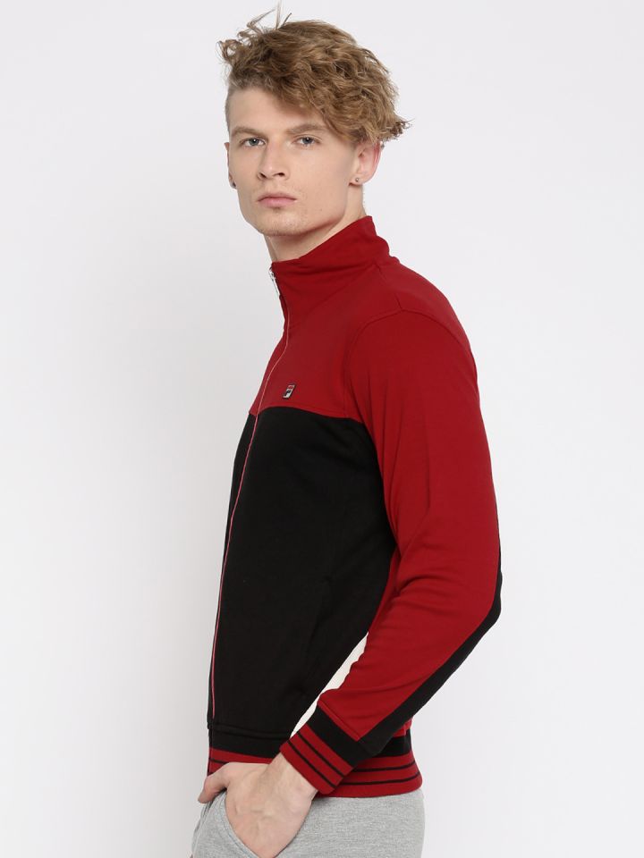 FILA Red Black Colourblocked Jacket