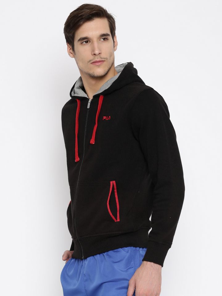 FILA Black Hooded Sweatshirt