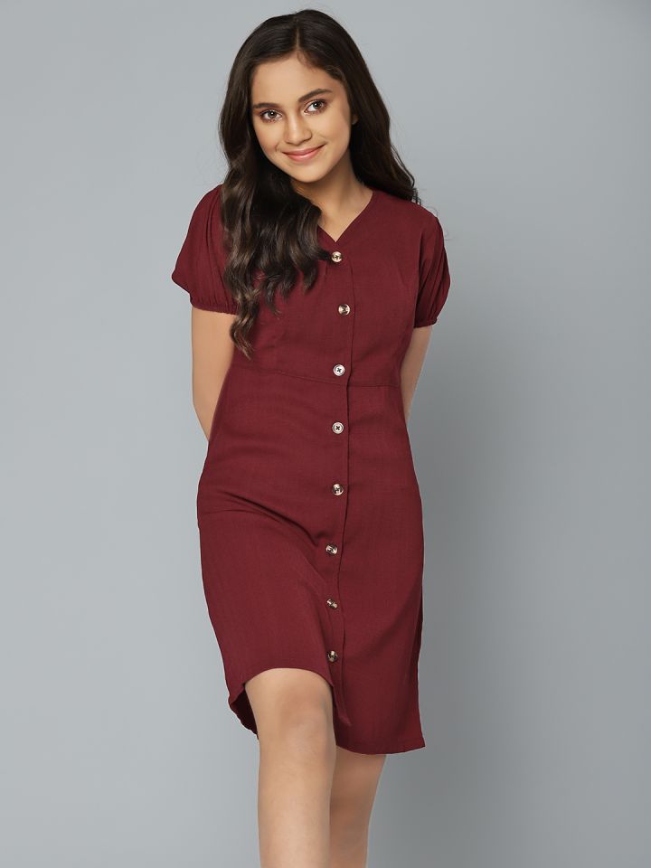 Maroon sales dress juniors