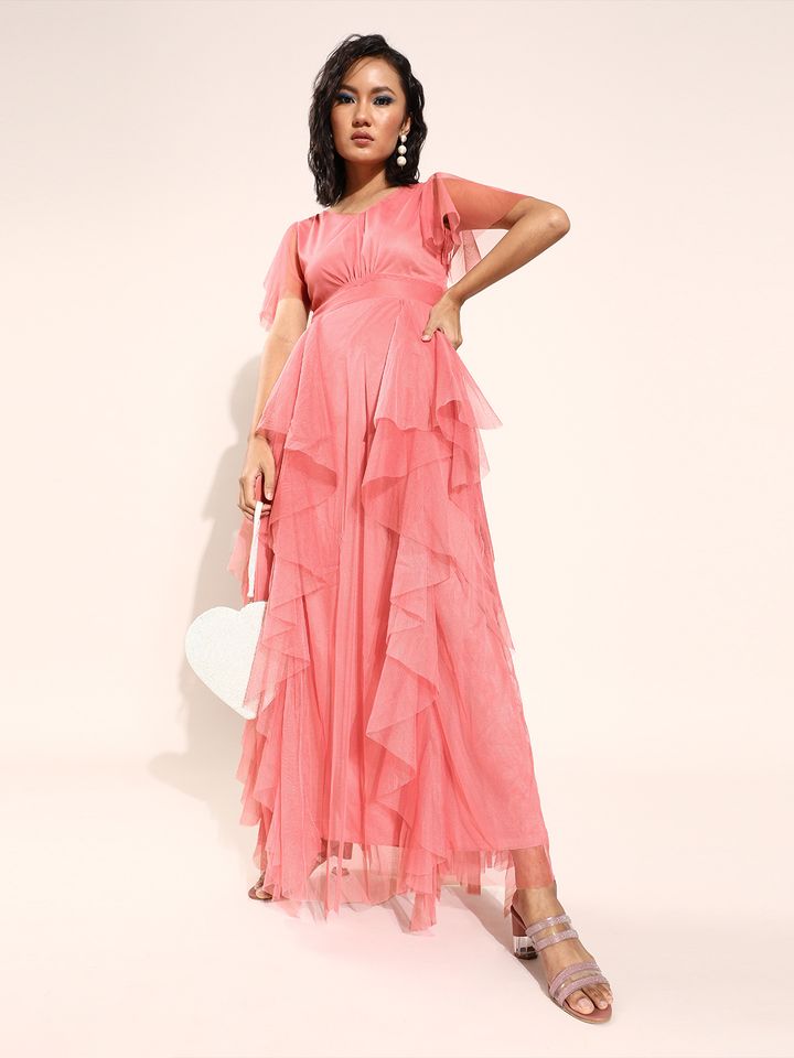 Buy U\u0026F Women Pretty Pink Solid 