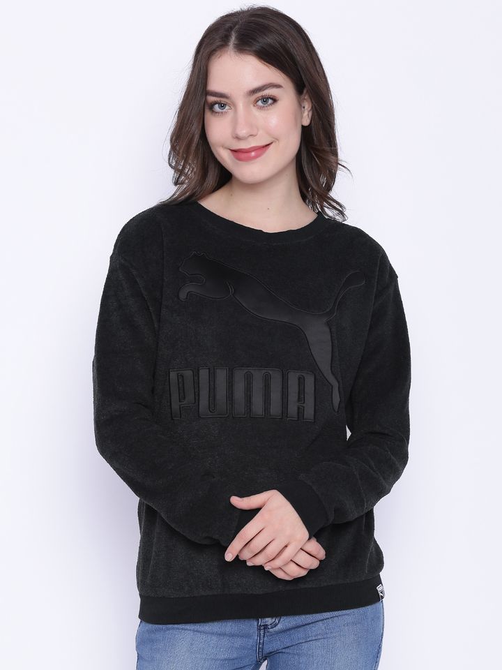 puma charcoal grey sweatshirt