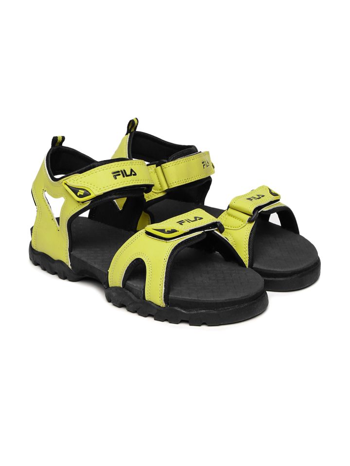 Buy FILA Men Yellow Teo Sports Sandals 