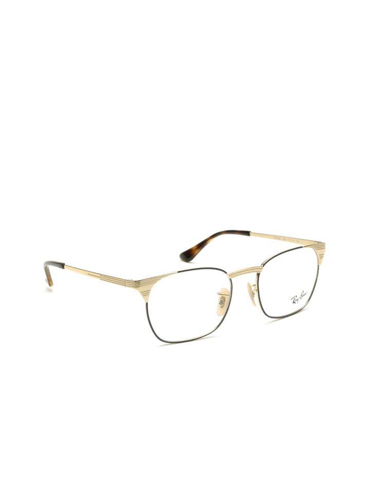 Buy Ray Ban Men Gold Toned Square Frames 0RX6386290351