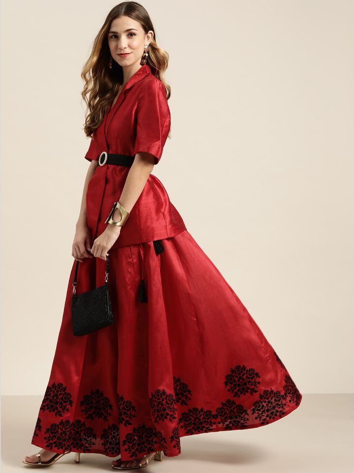 Red short sleeve blazer store