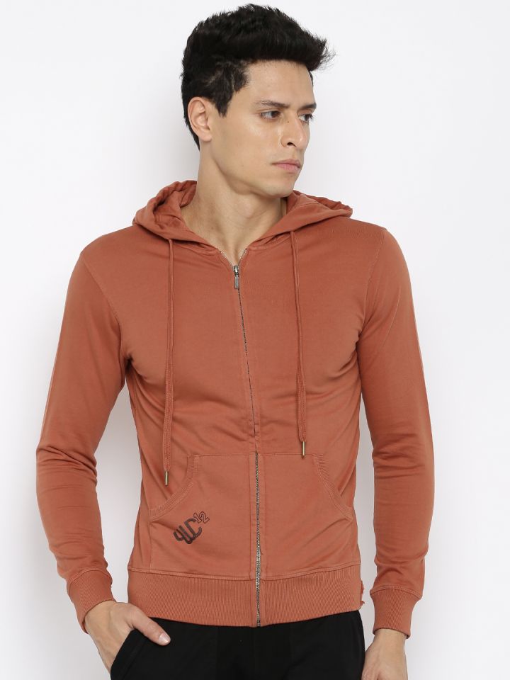 Rust clearance coloured hoodie