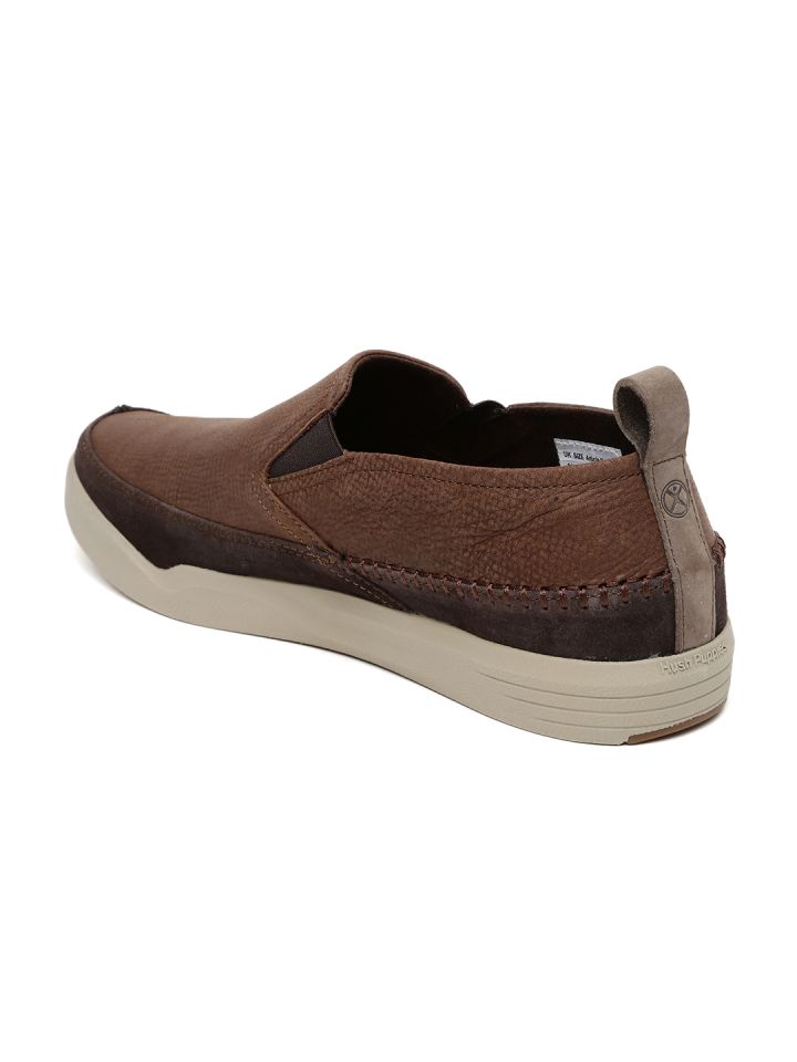 Buy Hush Puppies Men Brown Textured Lazy Genius Sneakers Casual