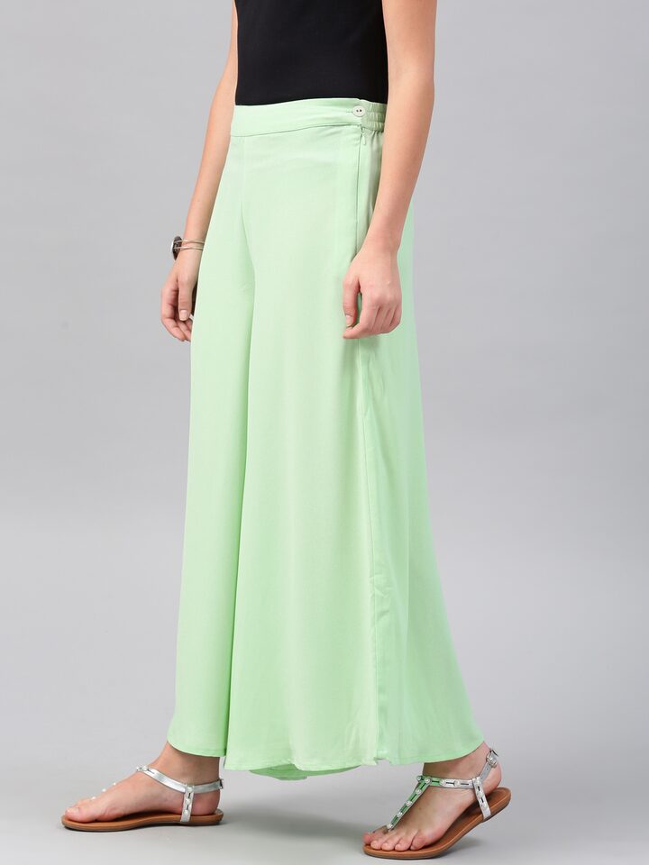 Details more than 146 light green colour palazzo pants latest