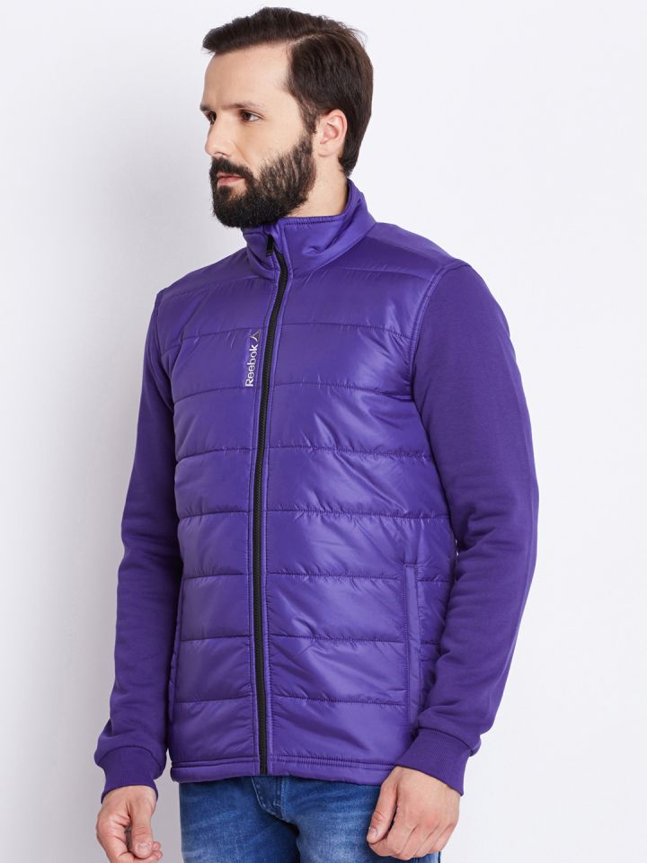 Buy Reebok Men Purple M S CORE Slim Fit Jacket Jackets for Men