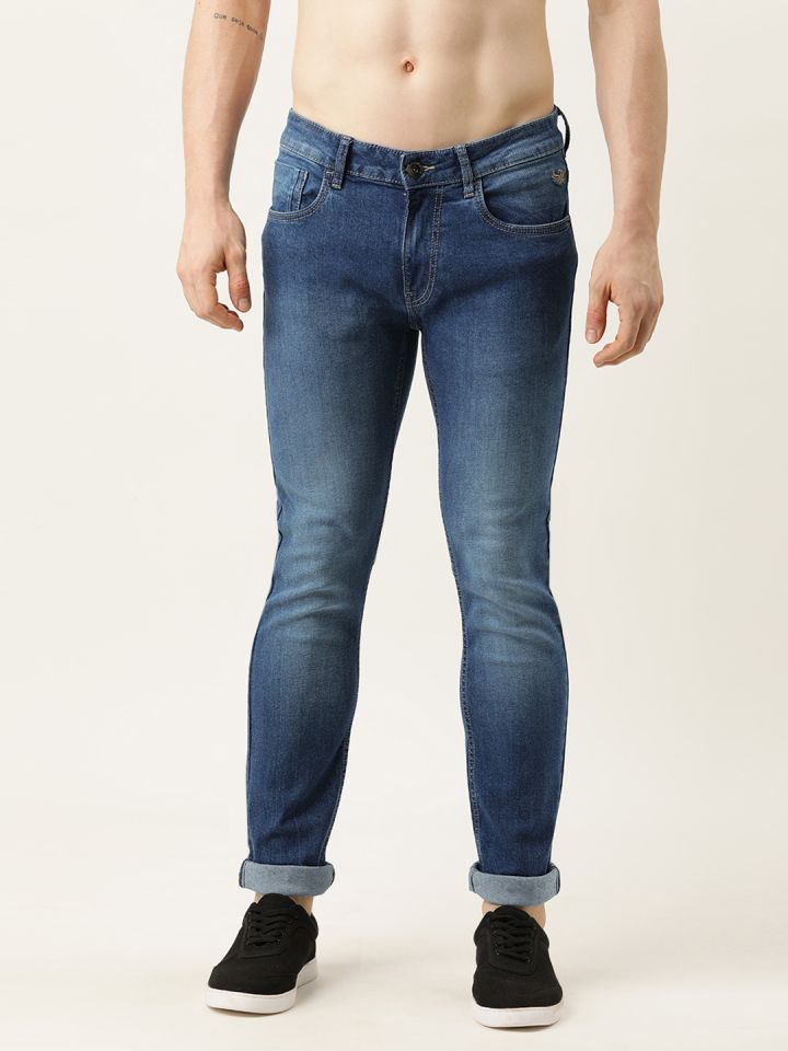 Buy Flying Machine Men Blue Slim Tapered Fit Michael Light Fade