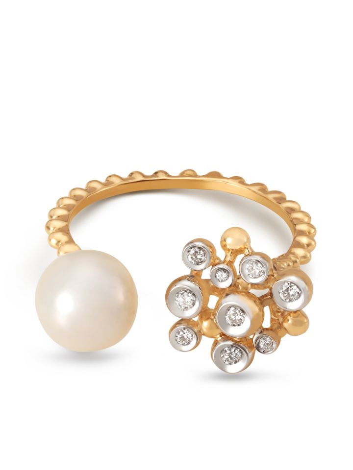 Tanishq pearl ring sales