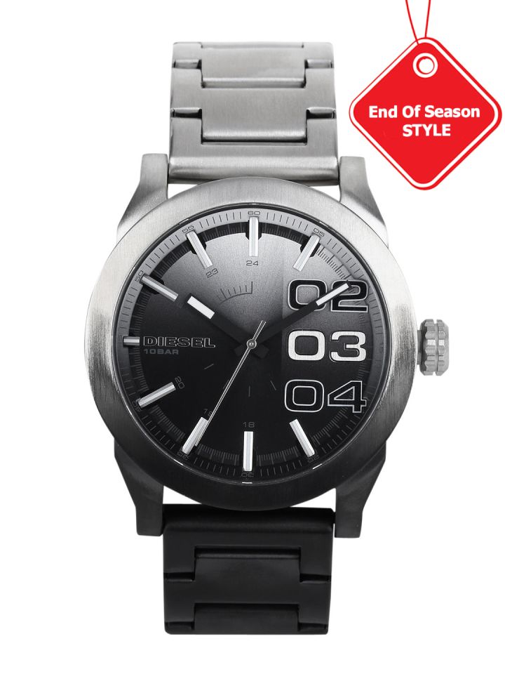 Buy DIESEL Men Grey Black Dial Watch DZ1679 Watches for Men
