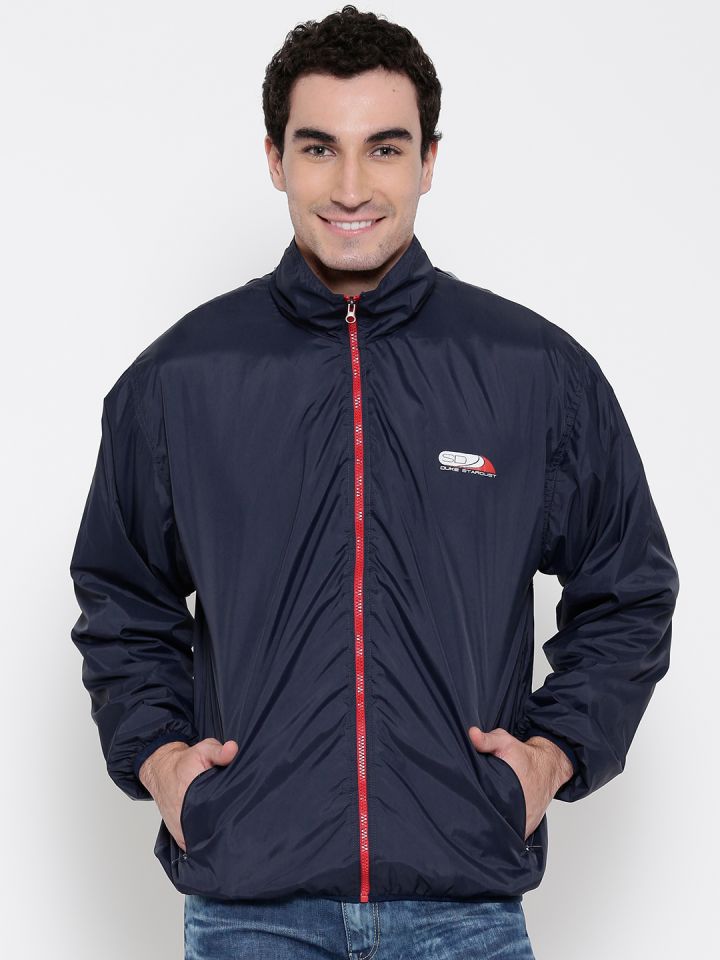 Buy Duke Stardust Navy Windcheater Hooded Jacket Jackets for Men