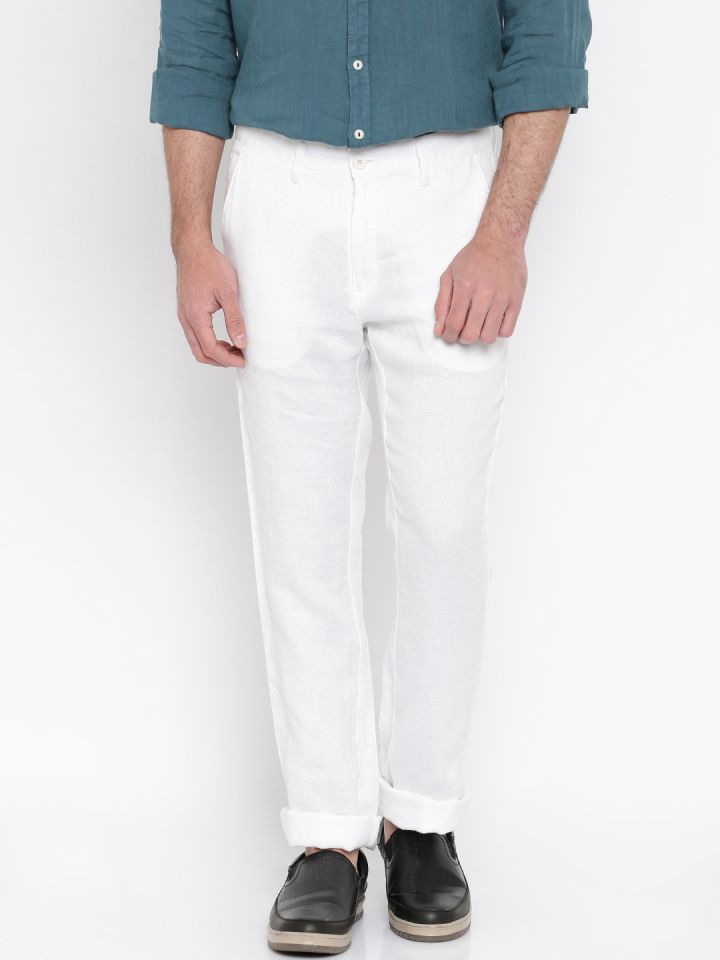 Allen solly linen trousers online