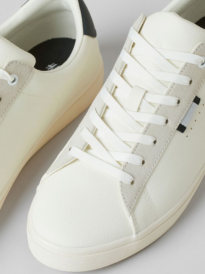 Mens all white leather trainers new arrivals