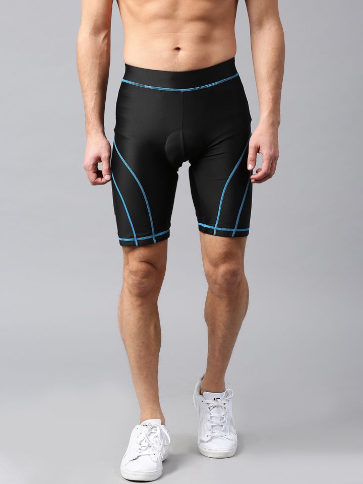 HRX by Hrithik Roshan Men Black Solid Active Cycling Shorts