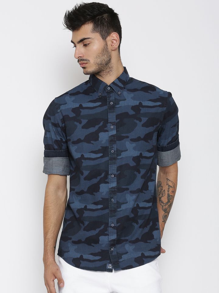 Tommy hilfiger camouflage shirt store
