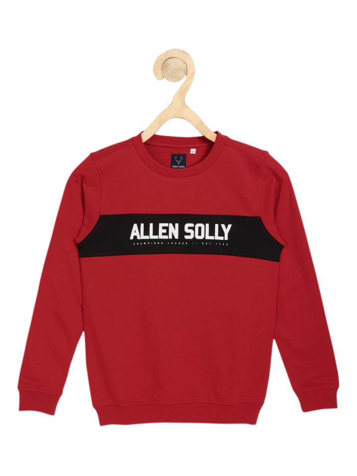 Allen solly red sale sweatshirt