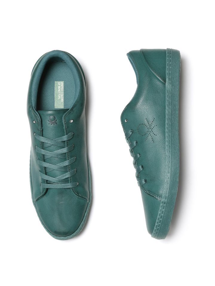 United colors of benetton green sneakers sale