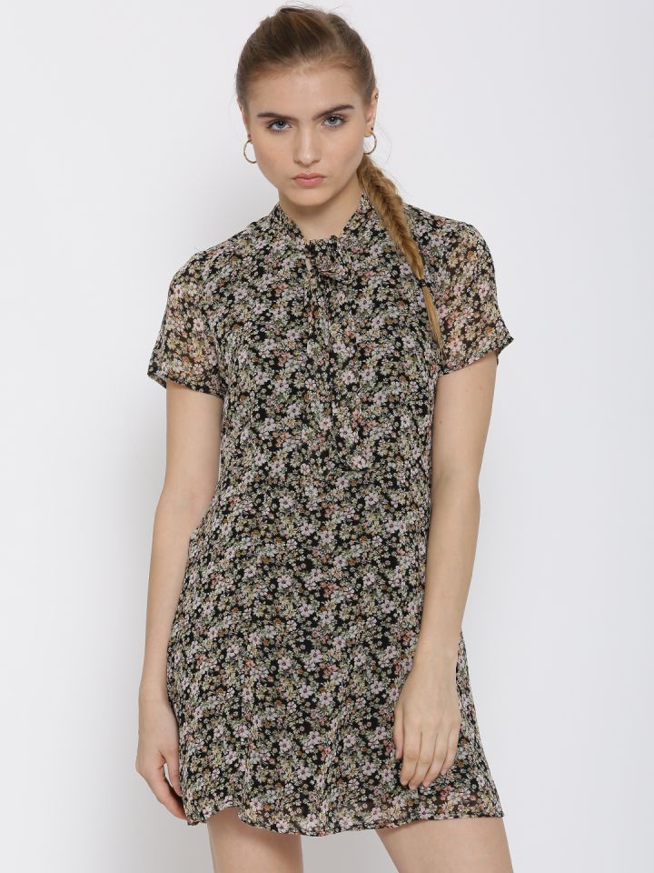 Buy Forever 21 Women Multicoloured Printed Fit Flare Dress