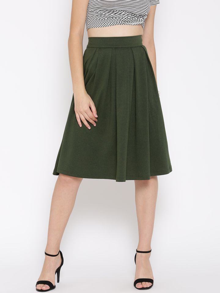 army green skirt forever 21