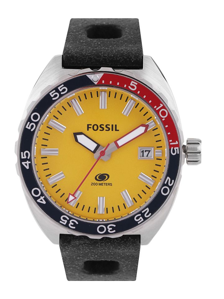 Buy Fossil Men Yellow Dial Watch FS5052 Watches for Men