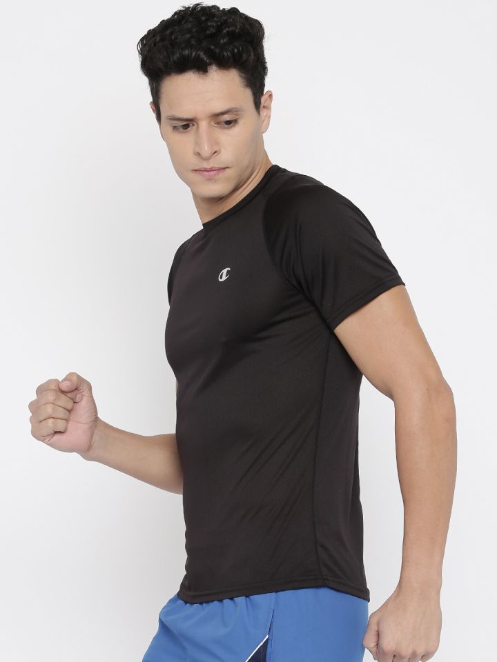 Mens black champion t shirt deals