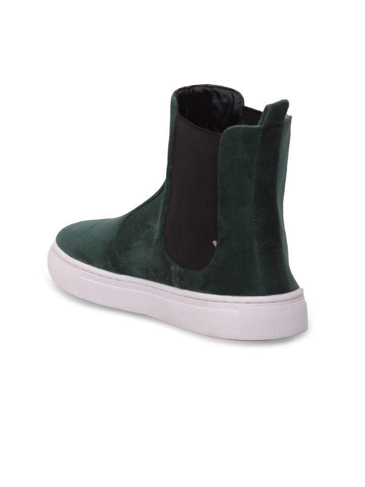 Mens green suede chelsea boots hot sale