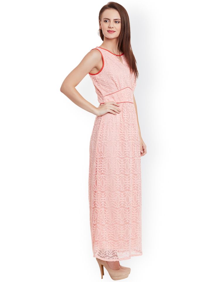 latin quarters dot print maxi dress