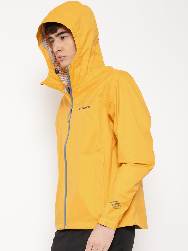 Buy Columbia Yellow Evapouration Hooded Outdoor Rain Jacket Rain