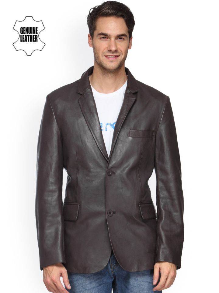 Teakwood Leathers Brown Leather Jacket