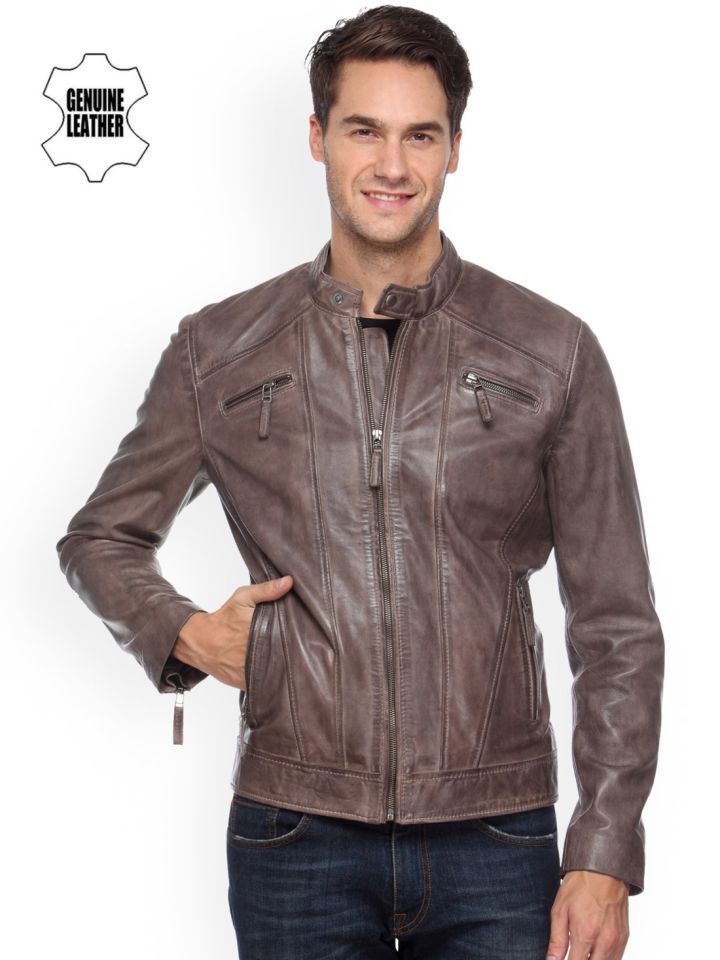 Teakwood leather jackets myntra online