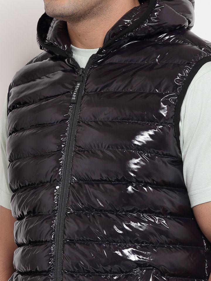 Red tape half sleeves jacket cheap