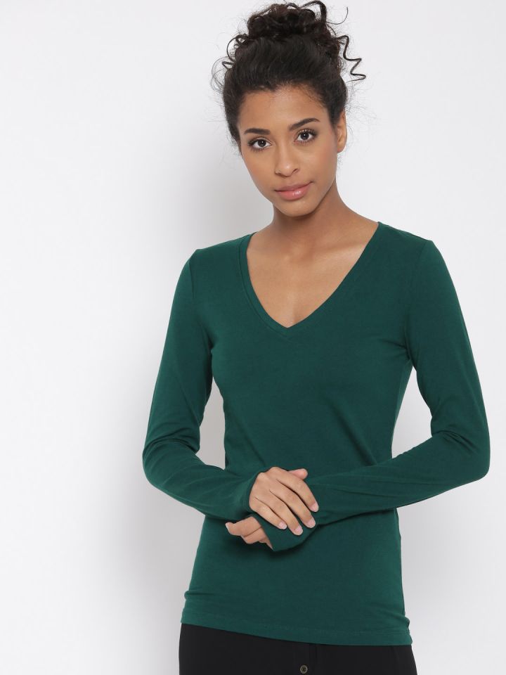 Forever 21 v neck long sleeve store
