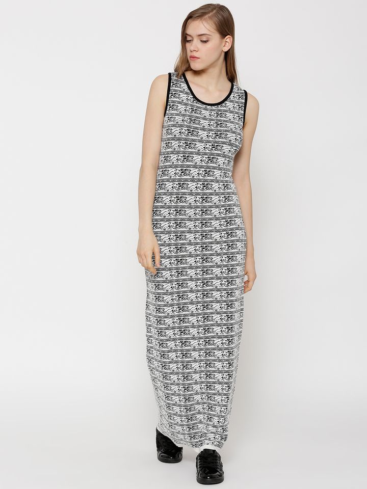 Patterned Sweater Dress 