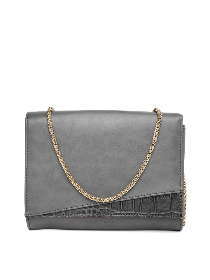 Caprese grey solid handheld bag new arrivals