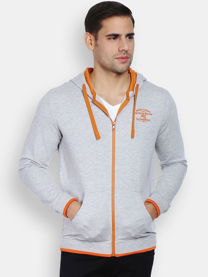Orange and grey sweatshirt online