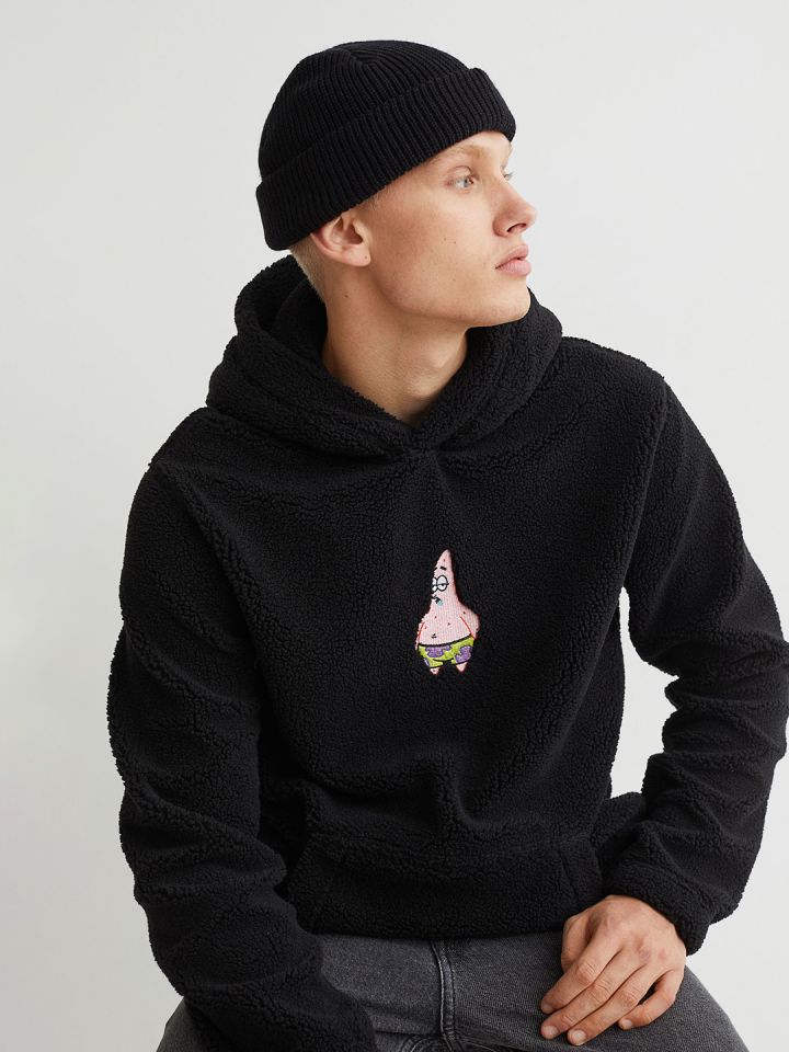 H&m online fleece hoodie