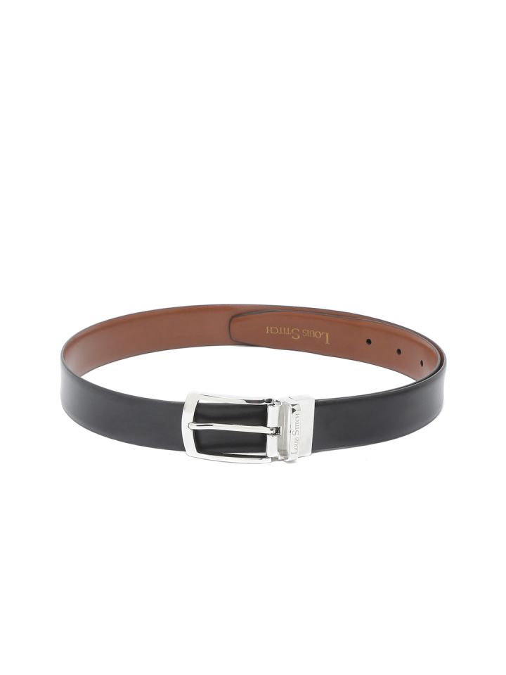 Buy LOUIS STITCH Men Black Leather Formal Belt - Belts for Men