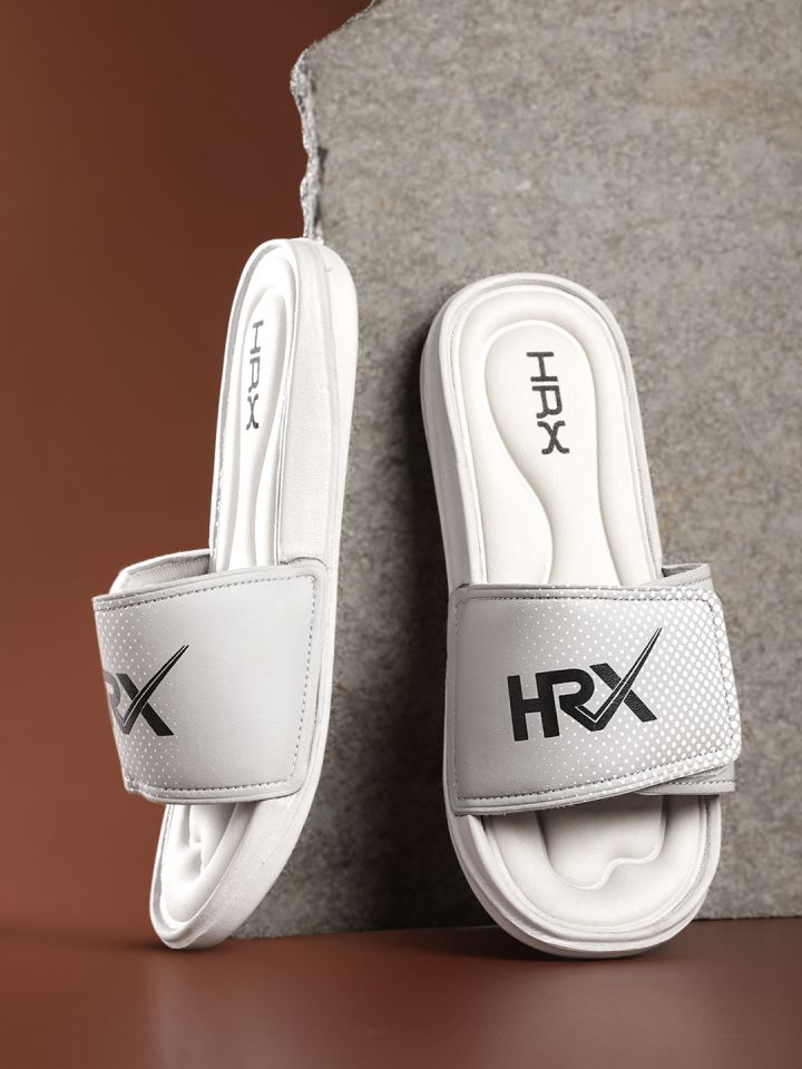 HRX by Hrithik Roshan Men Grey Black HRX Memory Foam Flip Flop